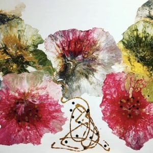 ‘Delicate Flowers acrylic blow-out’