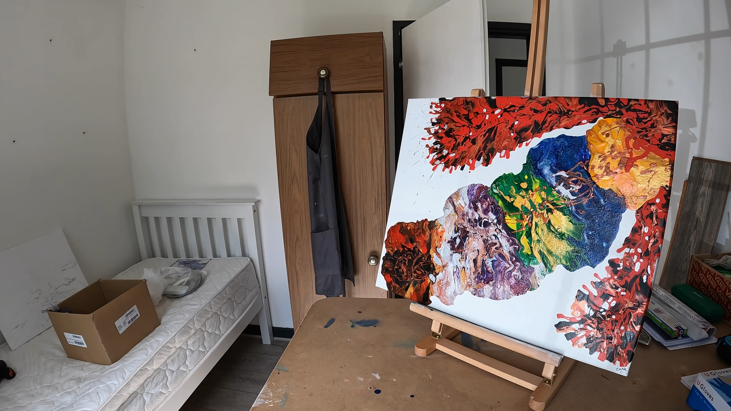 ‘Initiation Number 1 in Abstract, blow-out Painting’ - (for adults & children) - Image 5