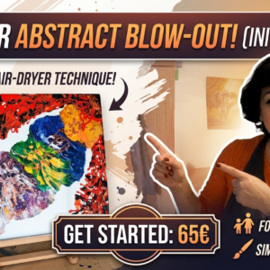‘Initiation Number 1 in Abstract, blow-out Painting’ - (for adults & children)